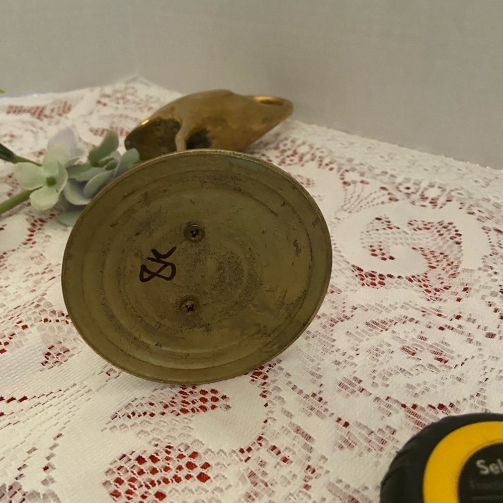 Brass Crane Statue Vintage - Picture 3 of 7